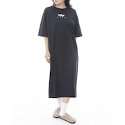 (レディース)MAXI 半袖Tシャツドレス BF043391 BLK
