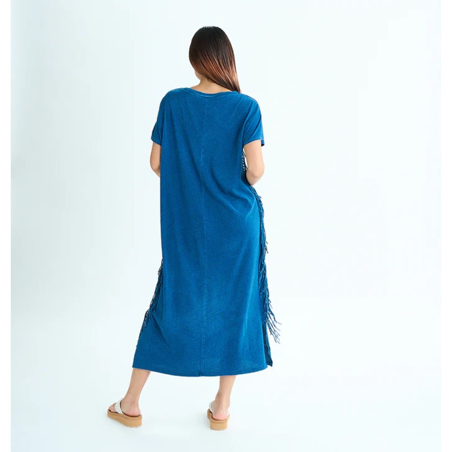 ロキシー（ROXY）（レディース）ロングワンピース サイドフリンジ コットン LABYRINTH DRESS 25SURDR252031IND