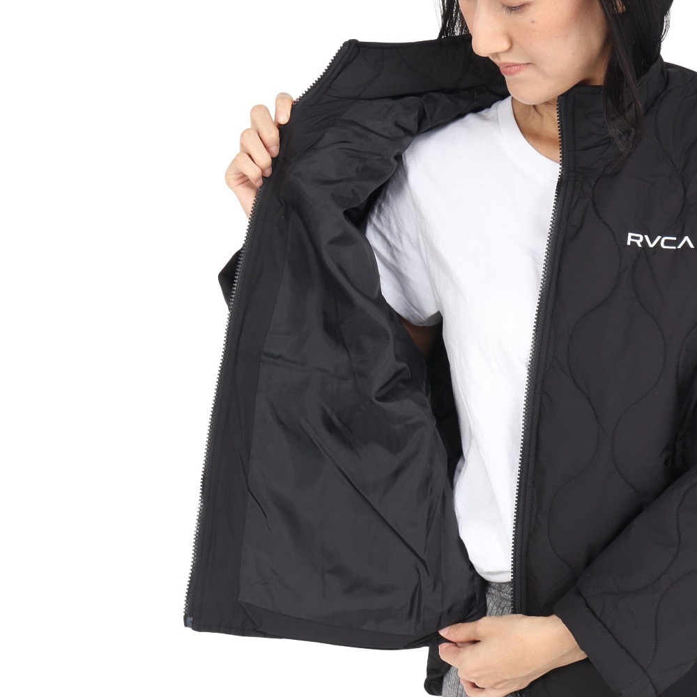 ルーカ（RVCA）（レディース）QUILTING SHIRT ジャケット BE044763 BLK