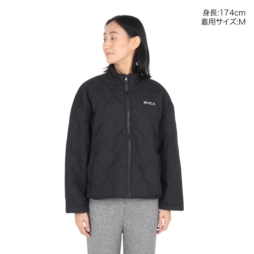 ルーカ（RVCA）（レディース）QUILTING SHIRT ジャケット BE044763 BLK