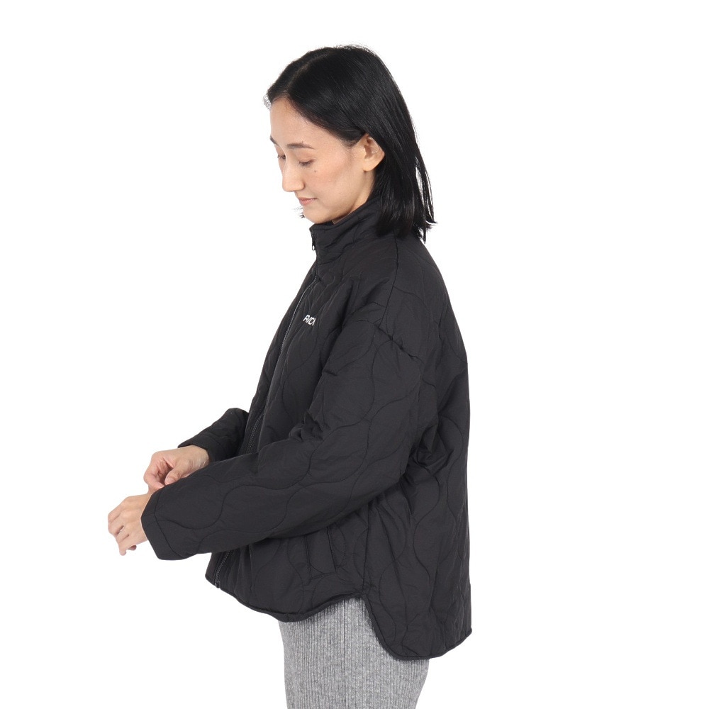 ルーカ（RVCA）（レディース）QUILTING SHIRT ジャケット BE044763 BLK