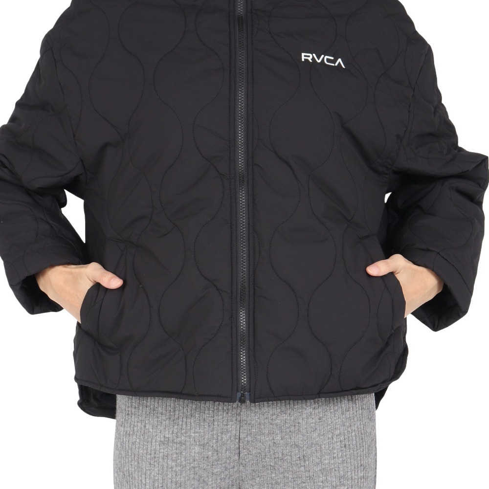 ルーカ（RVCA）（レディース）QUILTING SHIRT ジャケット BE044763 BLK
