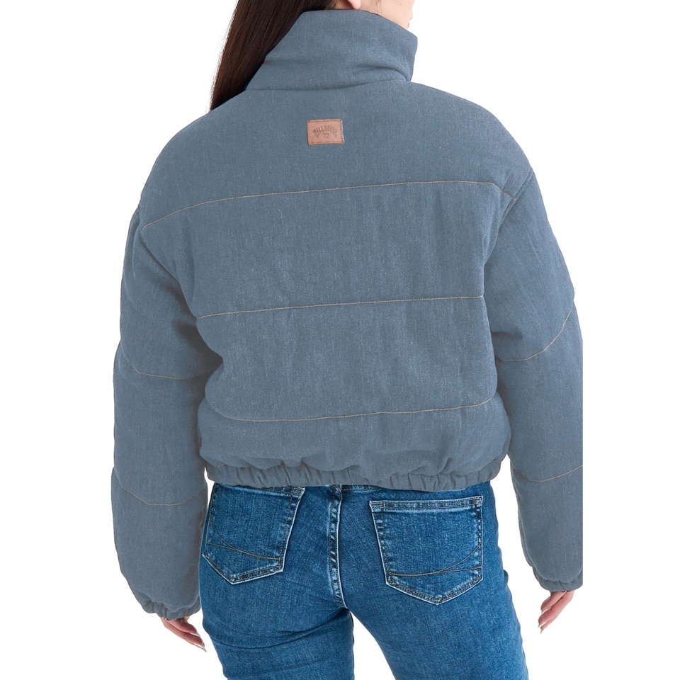 ビラボン（BILLABONG）（レディース）DENIM PUFF ジャケット BF014761 BLU