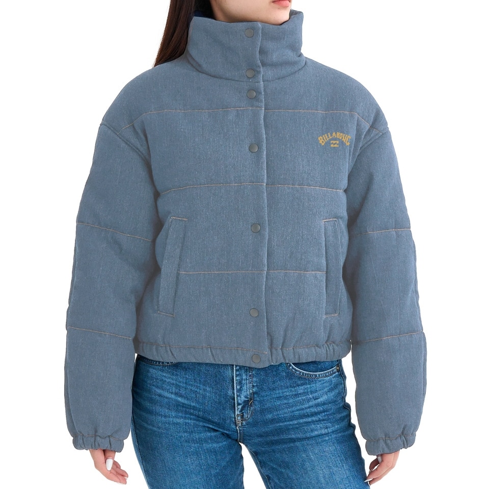 ビラボン（BILLABONG）（レディース）DENIM PUFF ジャケット BF014761 BLU