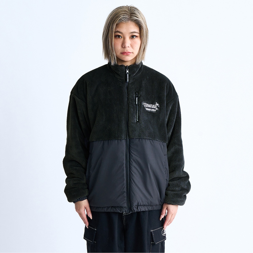 ディーシーシューズ（DC SHOES）（レディース）リバーシブル スタンド ジャケット 24FWLJK244302BKB