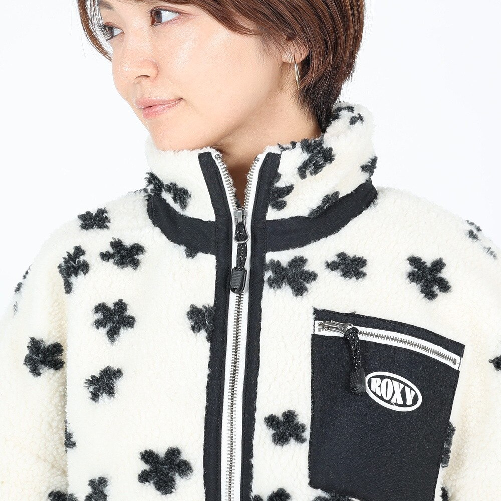 ロキシー（ROXY）（レディース）CREIL BOA ZIP ボアジャケット 23FWRJK234008NAT