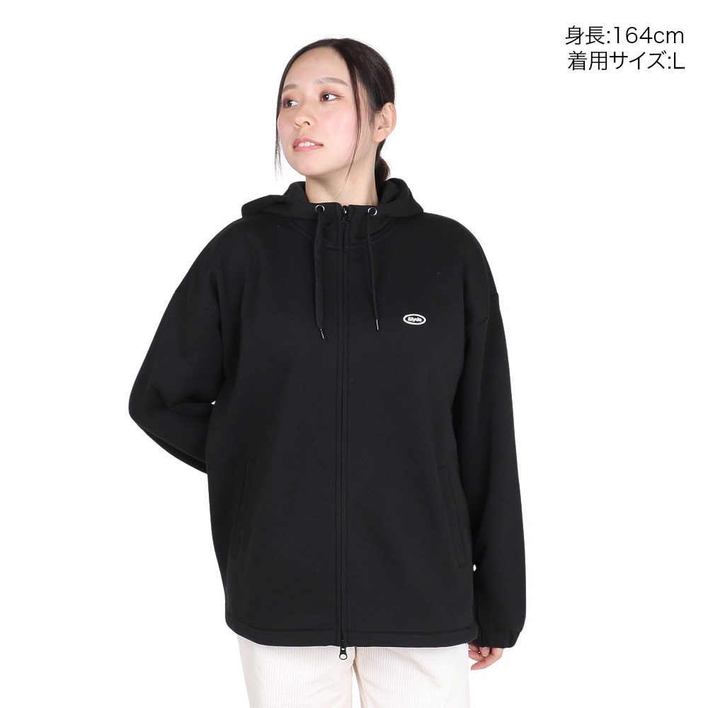 スライド（SLYDE）（レディース）スウェット ジップアップ ジャケット SL24FWL-APP002BLK