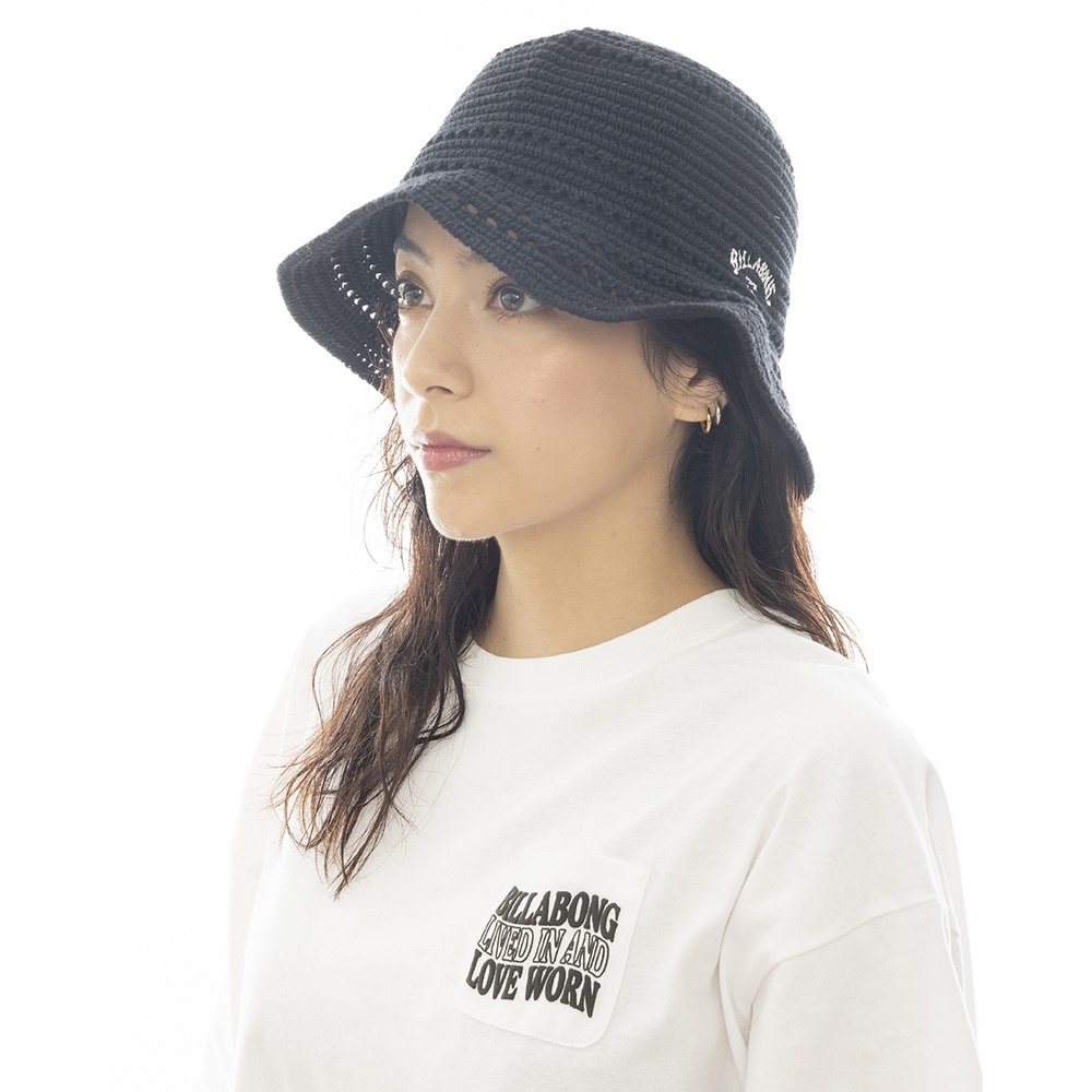 ビラボン（BILLABONG）（レディース）コットンクロシェハット BF013921 BLK