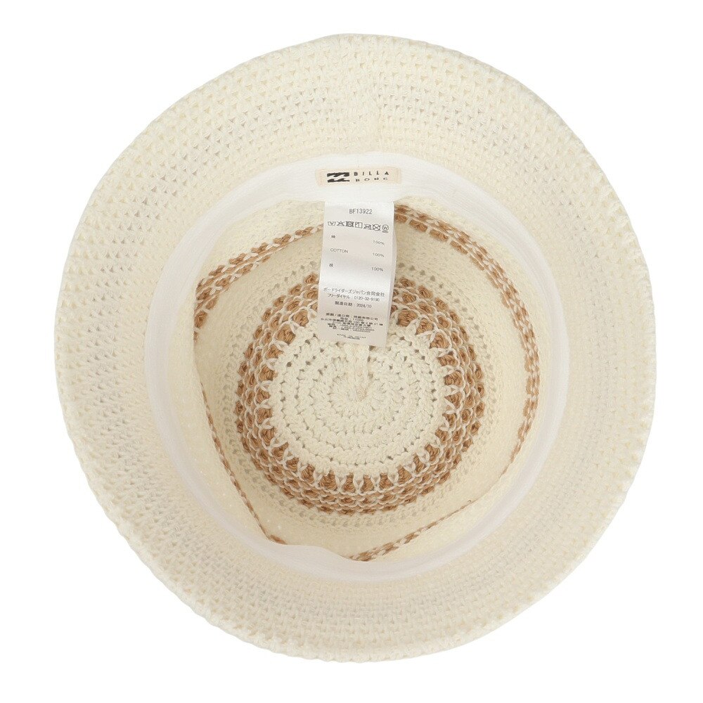 ビラボン（BILLABONG）（レディース）コットンクロシェハット ストライプ BF013922 WCP