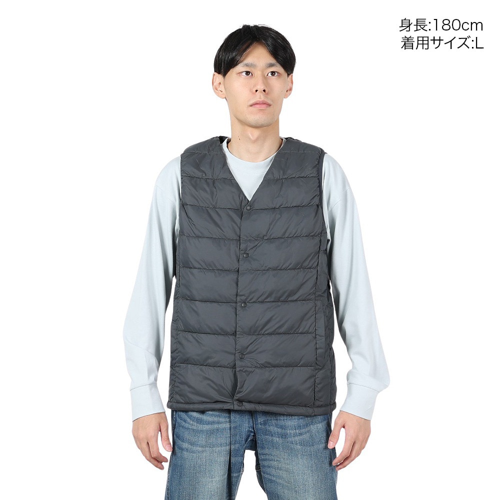 エルケクス（ELKEX）（メンズ）LIGHT PADDING ベスト EKM4FA0014 DGRY