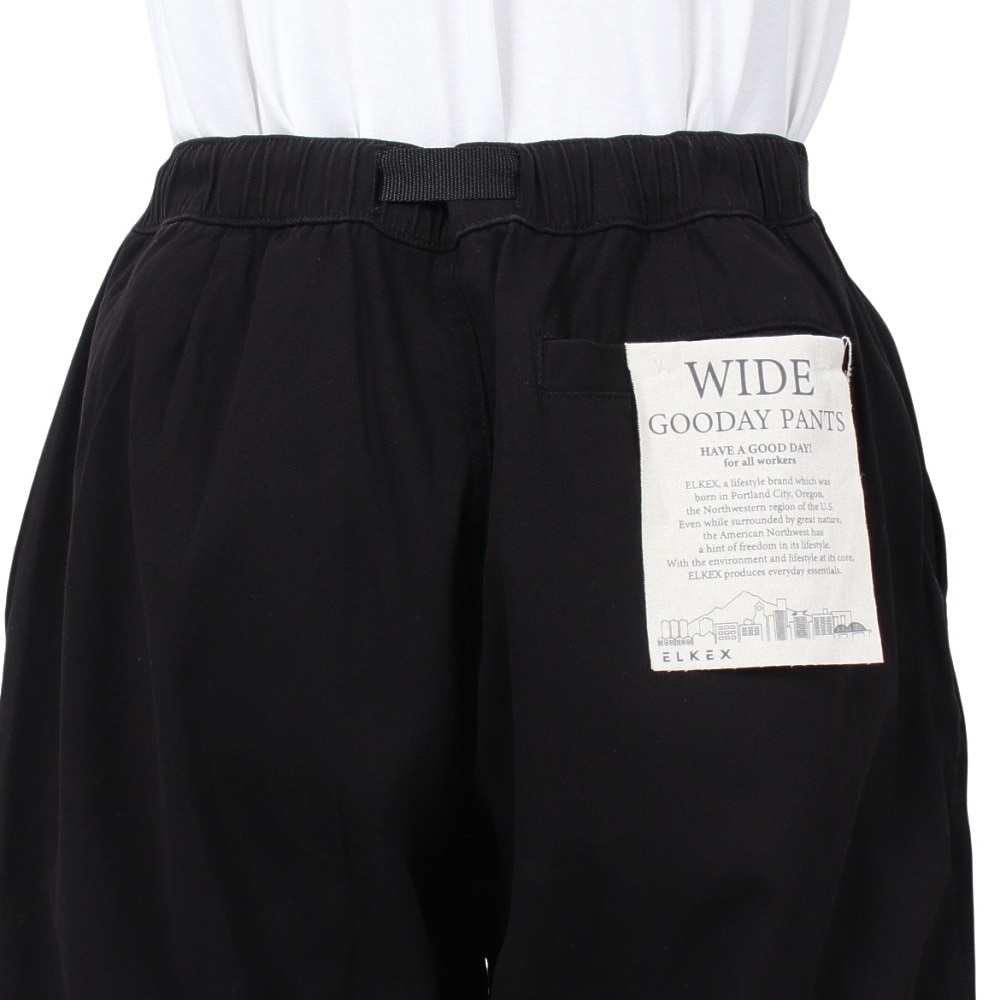 エルケクス（ELKEX）（メンズ）GOODAY ワイドパンツ EKM4FA0027 BLK