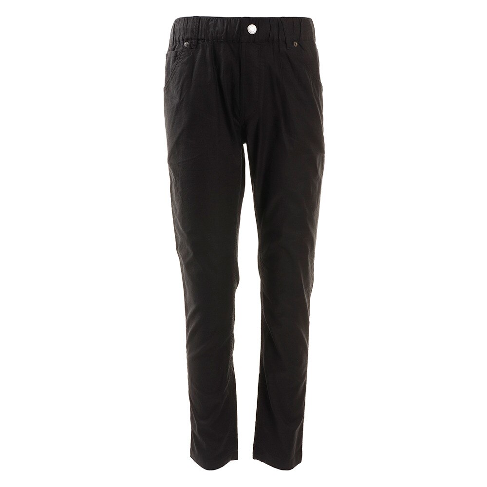  カッコEZパンツ 麻混 ロング 871PA0DN3176BLK