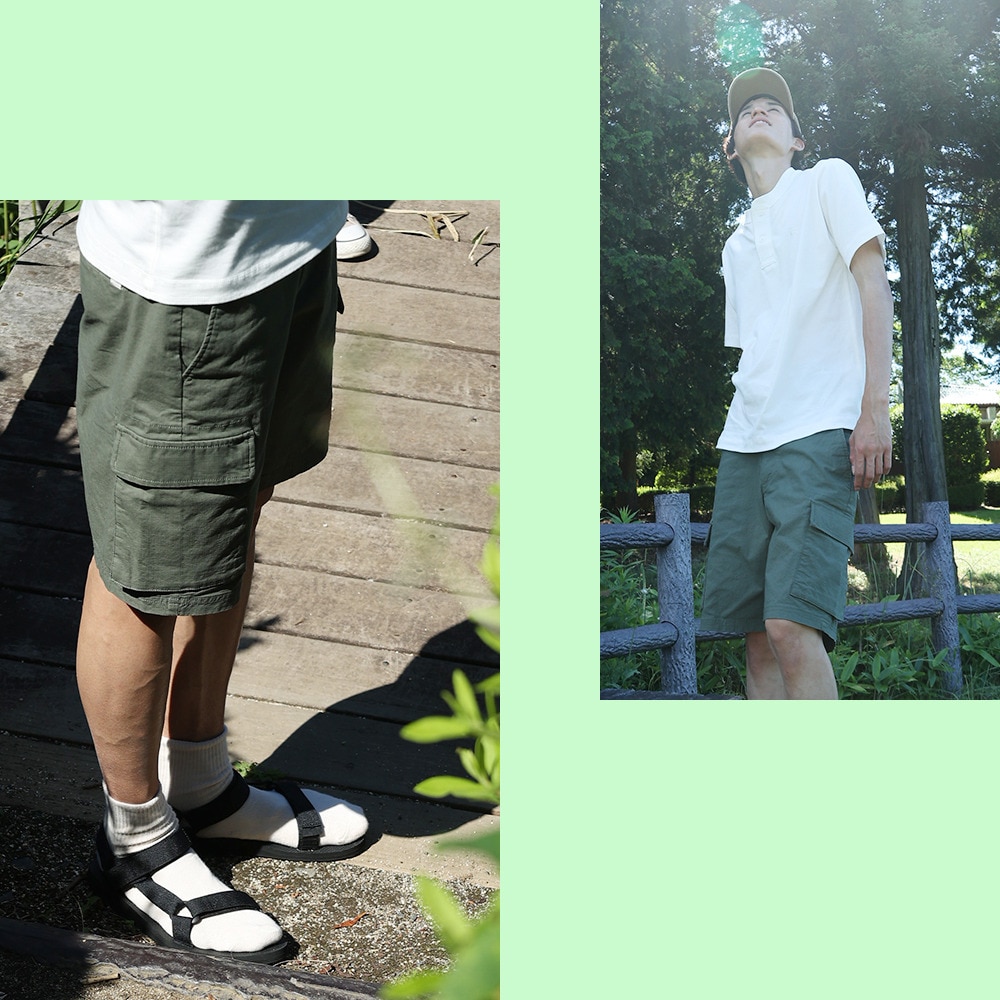エルケクス（ELKEX）（メンズ）GARGO SHORTS ハーフパンツ EKM4S10008 GRN