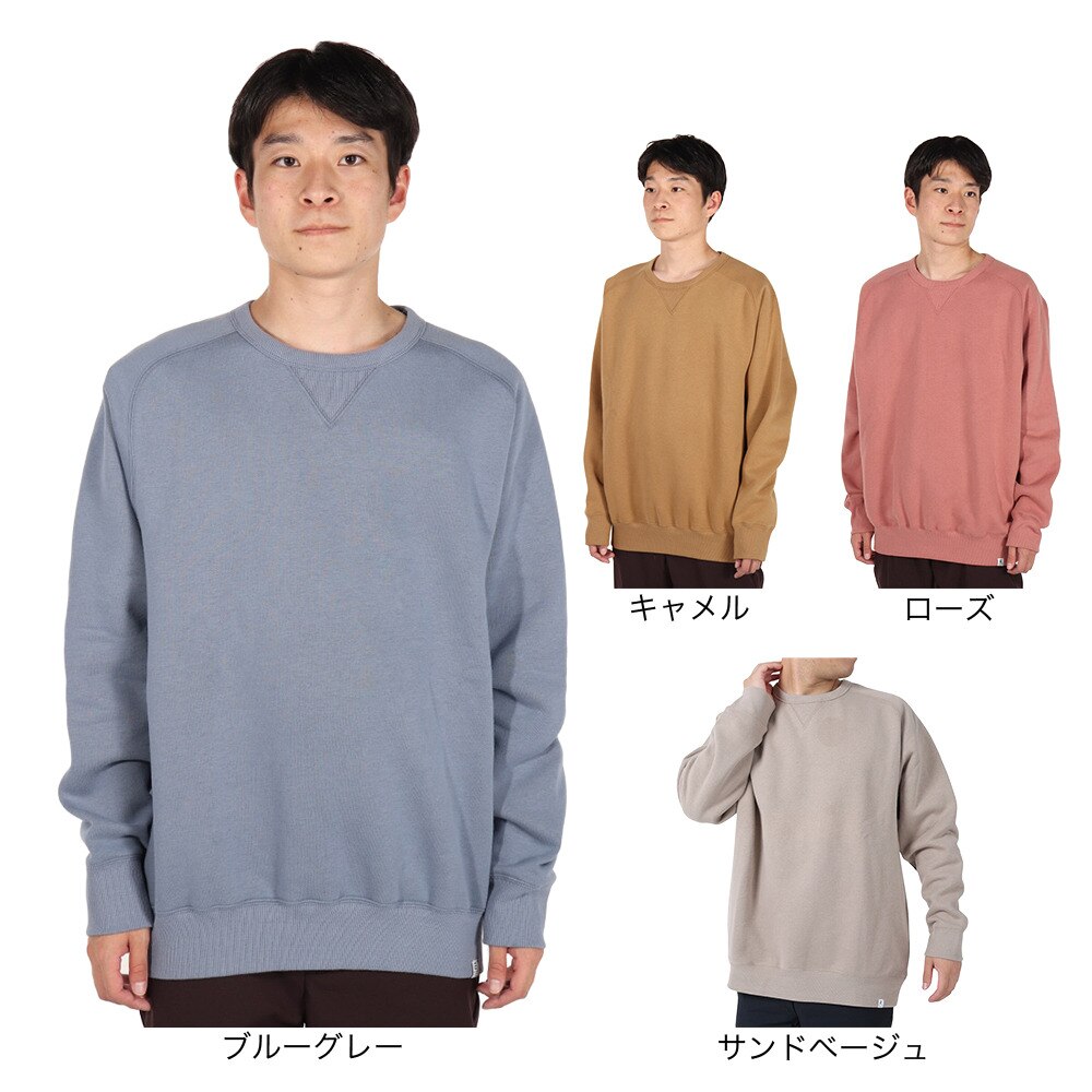 エルケクス（ELKEX）（メンズ）ジェントル スウェット クルーネックシャツ EKM1FA3107 SBEG