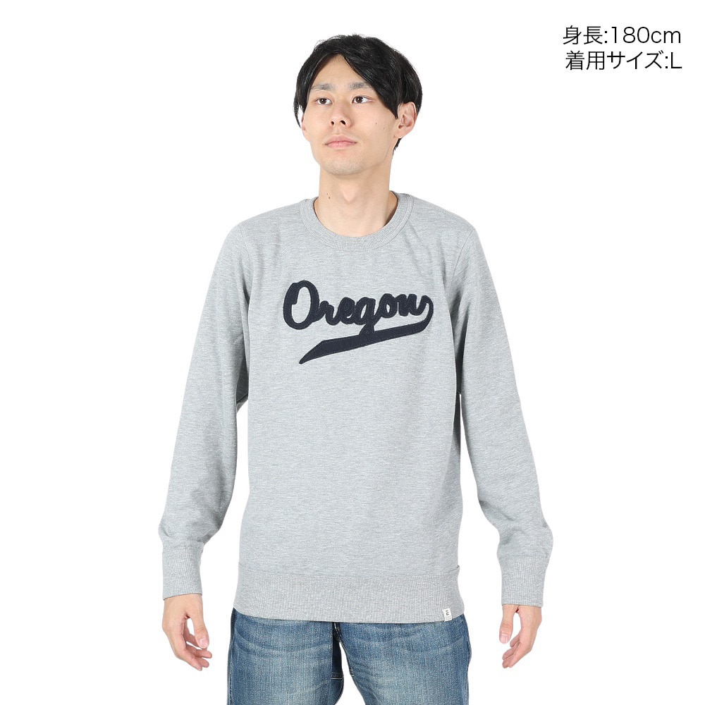 エルケクス（ELKEX）（メンズ）スウェットクルーネック UNDER Oregon EKM4FA0004 MGRY
