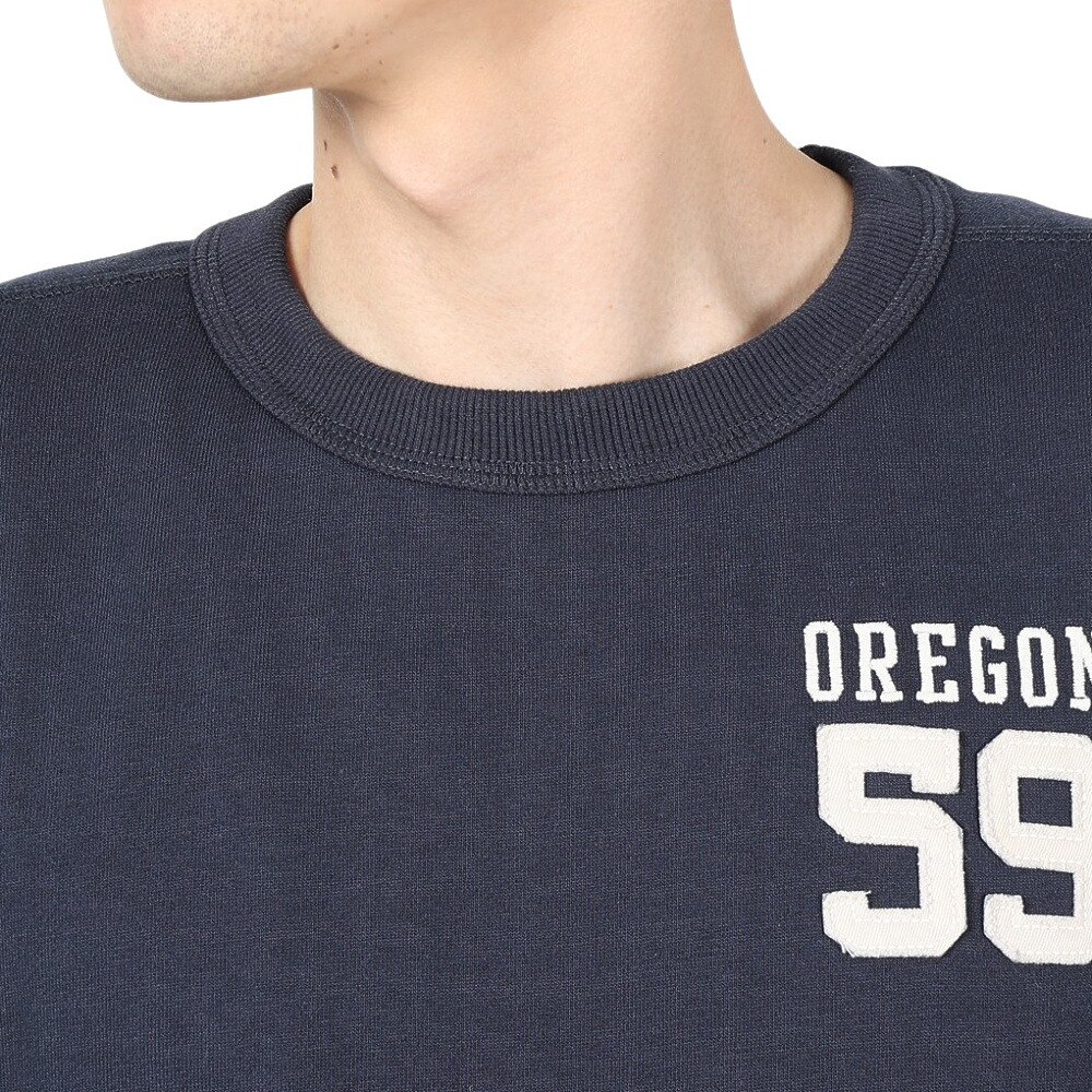 エルケクス（ELKEX）（メンズ）スウェットクルーネック NUMBER 59 EKM4FA0005 NVY