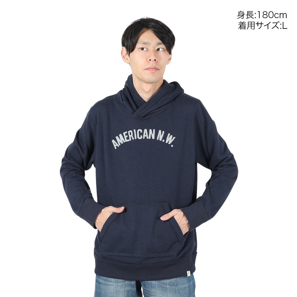 エルケクス（ELKEX）（メンズ）スウェットフーディー ARCH AMENW EKM4FA0006 NVY