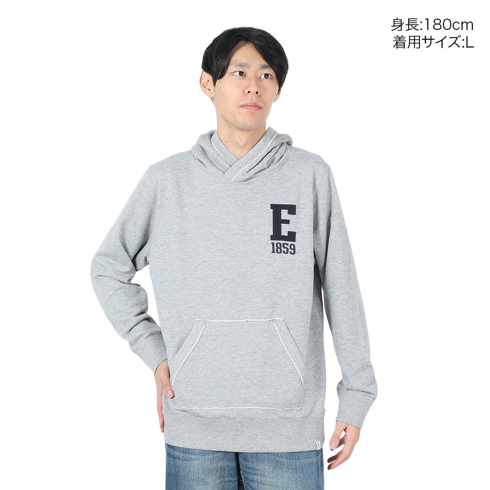 エルケクス（ELKEX）（メンズ）スウェットフーディー BIG E ロゴ EKM4FA0007 MGRY