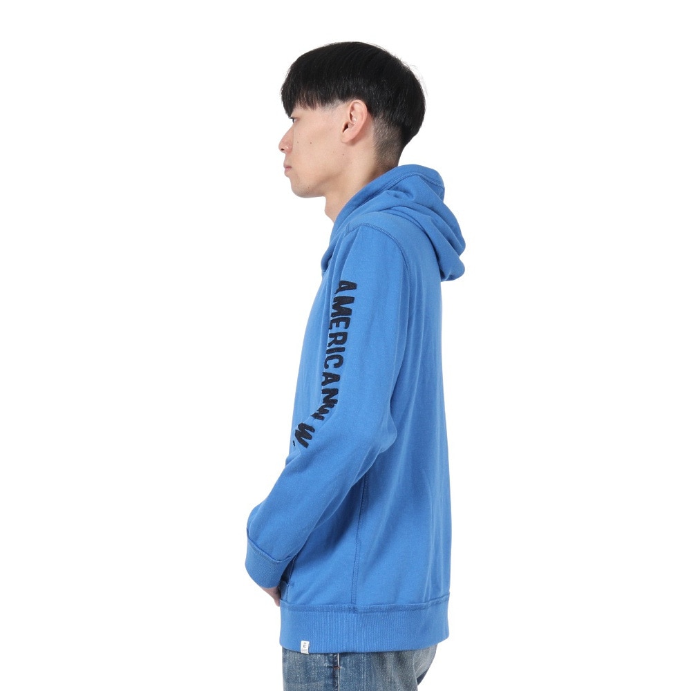エルケクス（ELKEX）（メンズ）SW スリーブロゴ フーディ EKM4FA0008 BLU