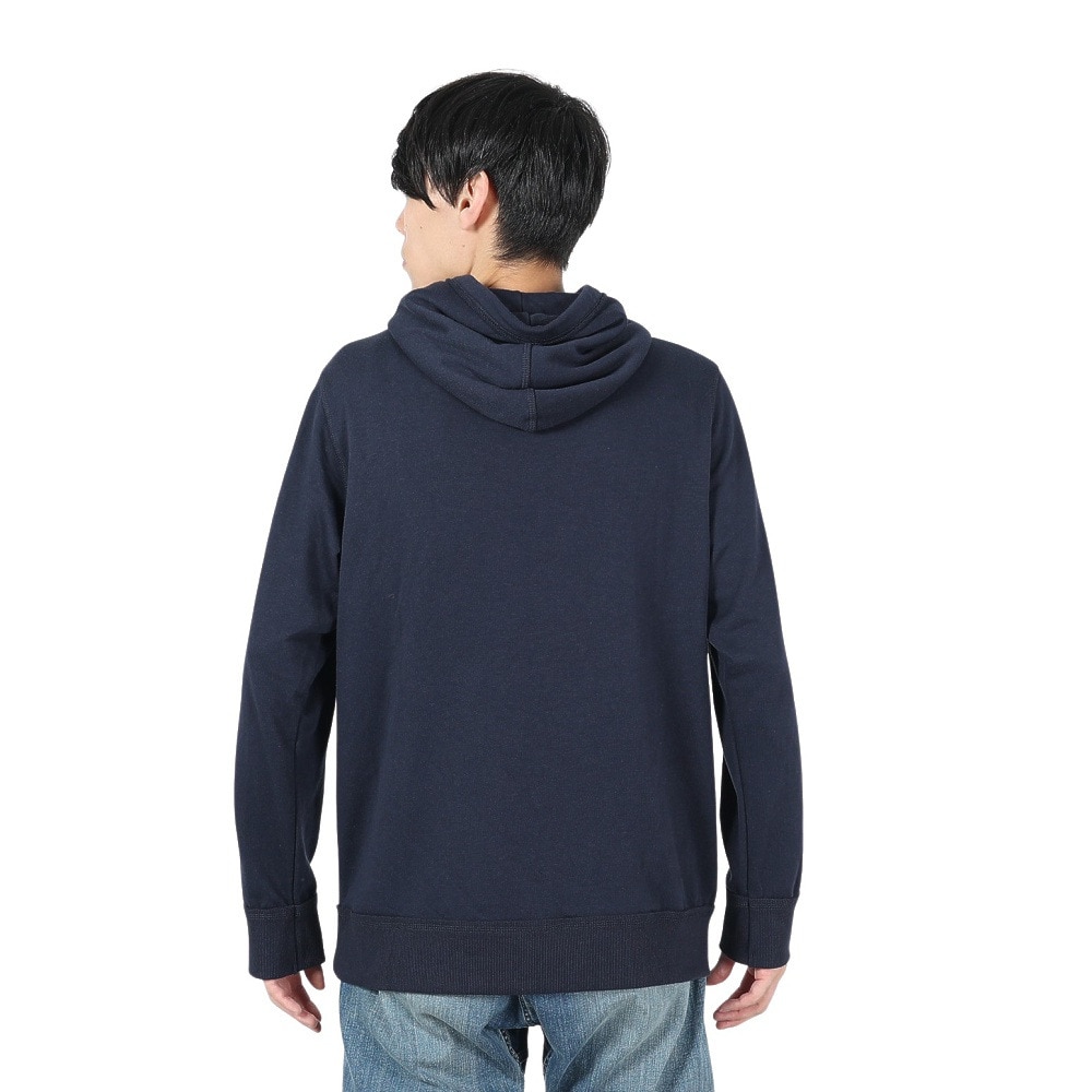 エルケクス（ELKEX）（メンズ）スウェットフーディー スリーブロゴ EKM4FA0008 NVY
