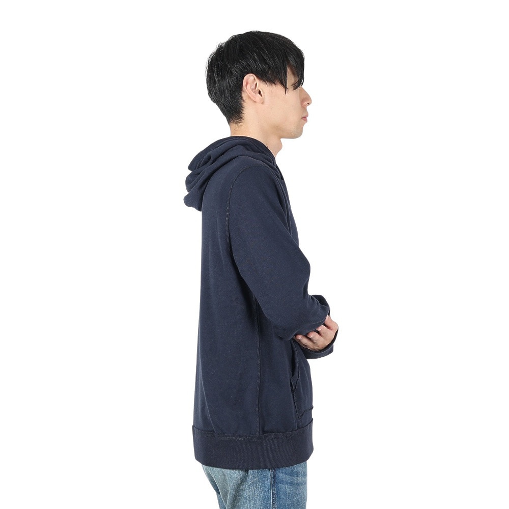 エルケクス（ELKEX）（メンズ）スウェットフーディー スリーブロゴ EKM4FA0008 NVY