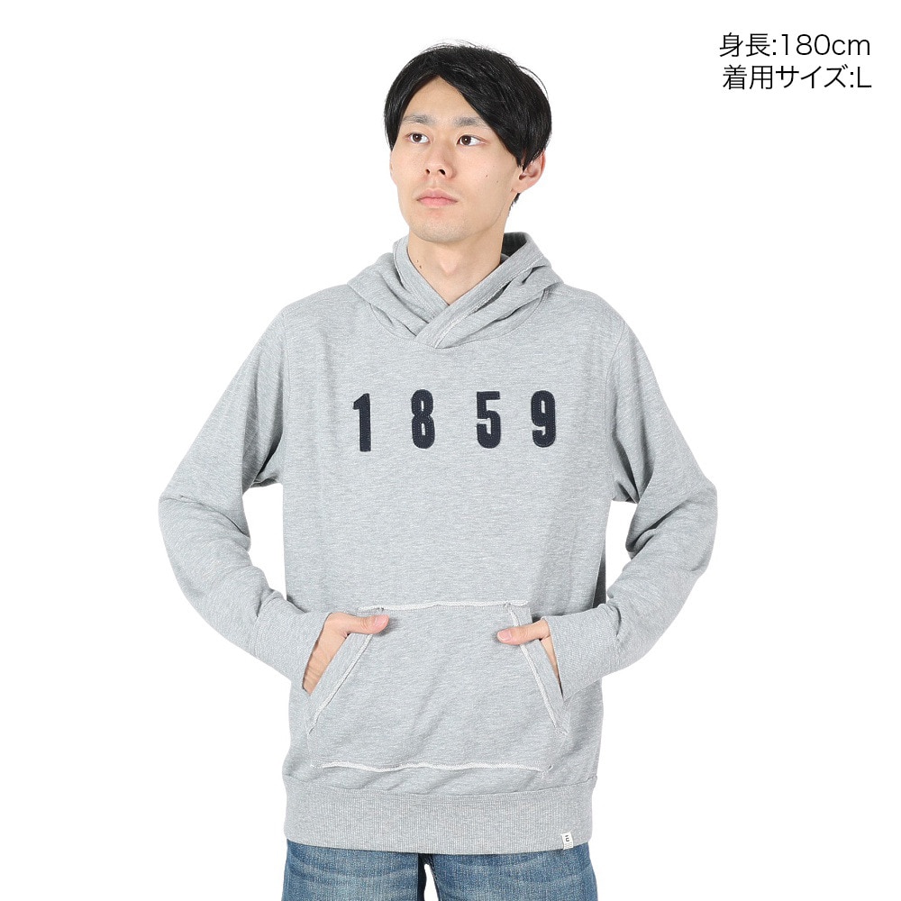 エルケクス（ELKEX）（メンズ）スウェットフーディー NUMBER1859 EKM4FA0009 MGRY