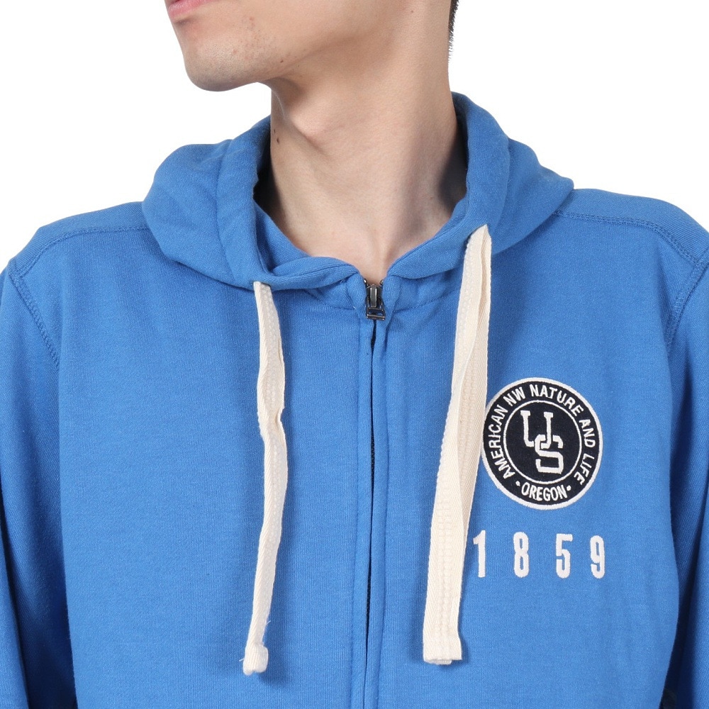 エルケクス（ELKEX）（メンズ）SW エンブレム ジップフーディー EKM4FA0010 BLU