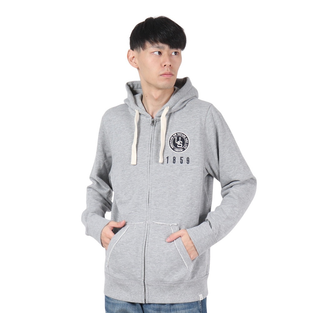 エルケクス（ELKEX）（メンズ）SW エンブレム ジップフーディー EKM4FA0010 MGRY