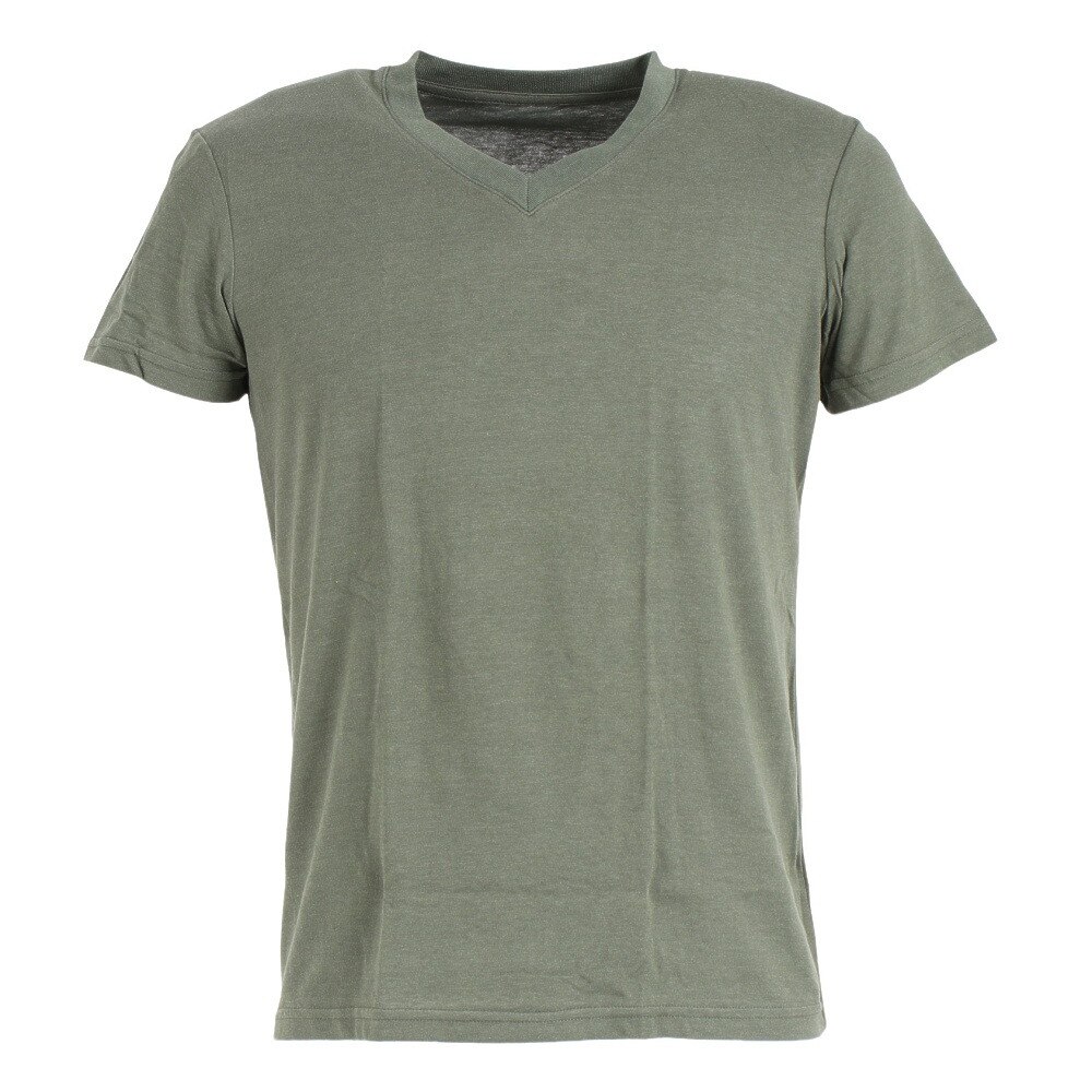  無地 Vネック Tシャツ 871Q8JY2070OLV 