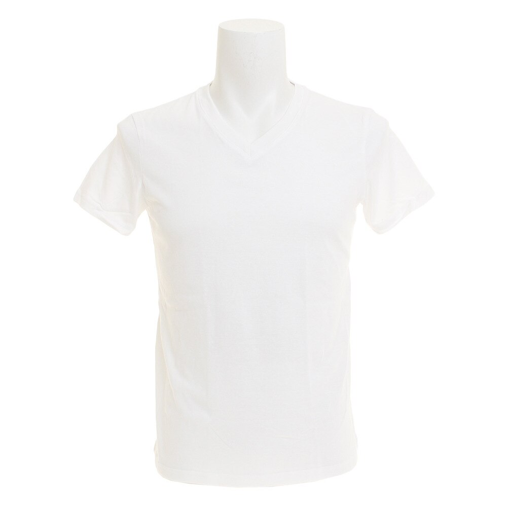  無地 Vネック Tシャツ 871Q8JY2070WHT 