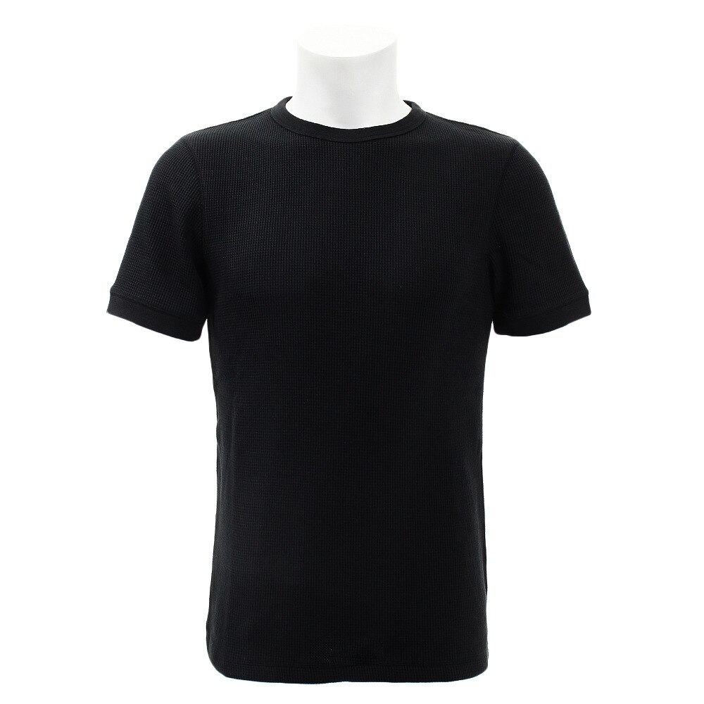  【多少の傷汚れありの為大奉仕】Tシャツ メンズ ワッフル半袖 871PA9ES6336BLK オンライン価格