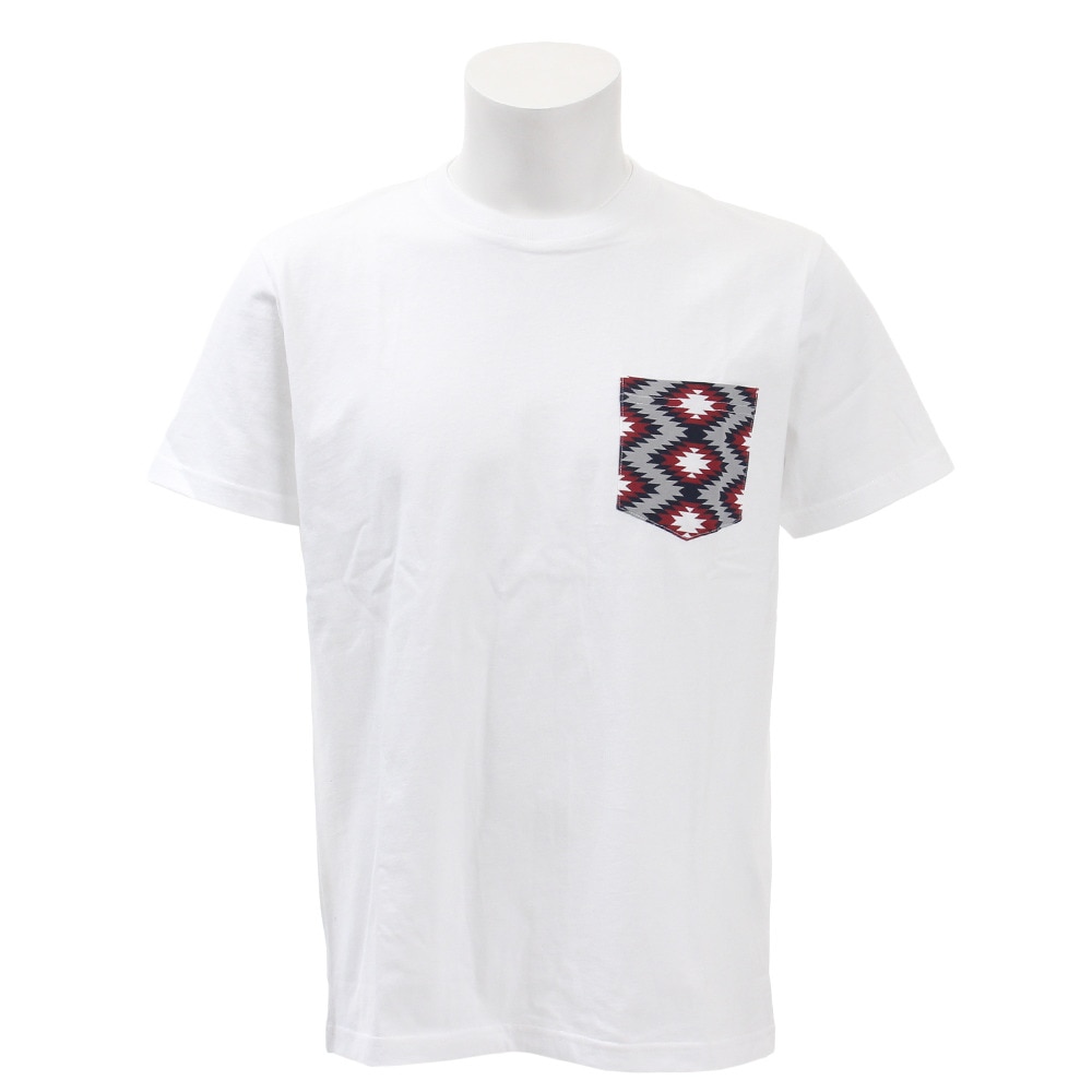  【多少の傷汚れありの為大奉仕】柄ポケットTシャツ 871PA9BGI6338WHXRE オンライン価格
