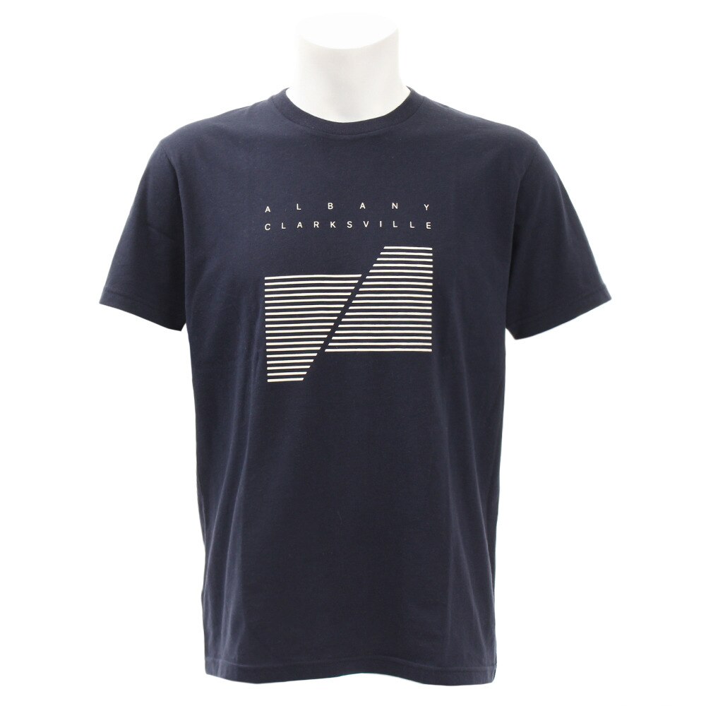  【多少の傷汚れありの為大奉仕】プリントTシャツ ストライブ 871PA9BGI6339NVY オンライン価格