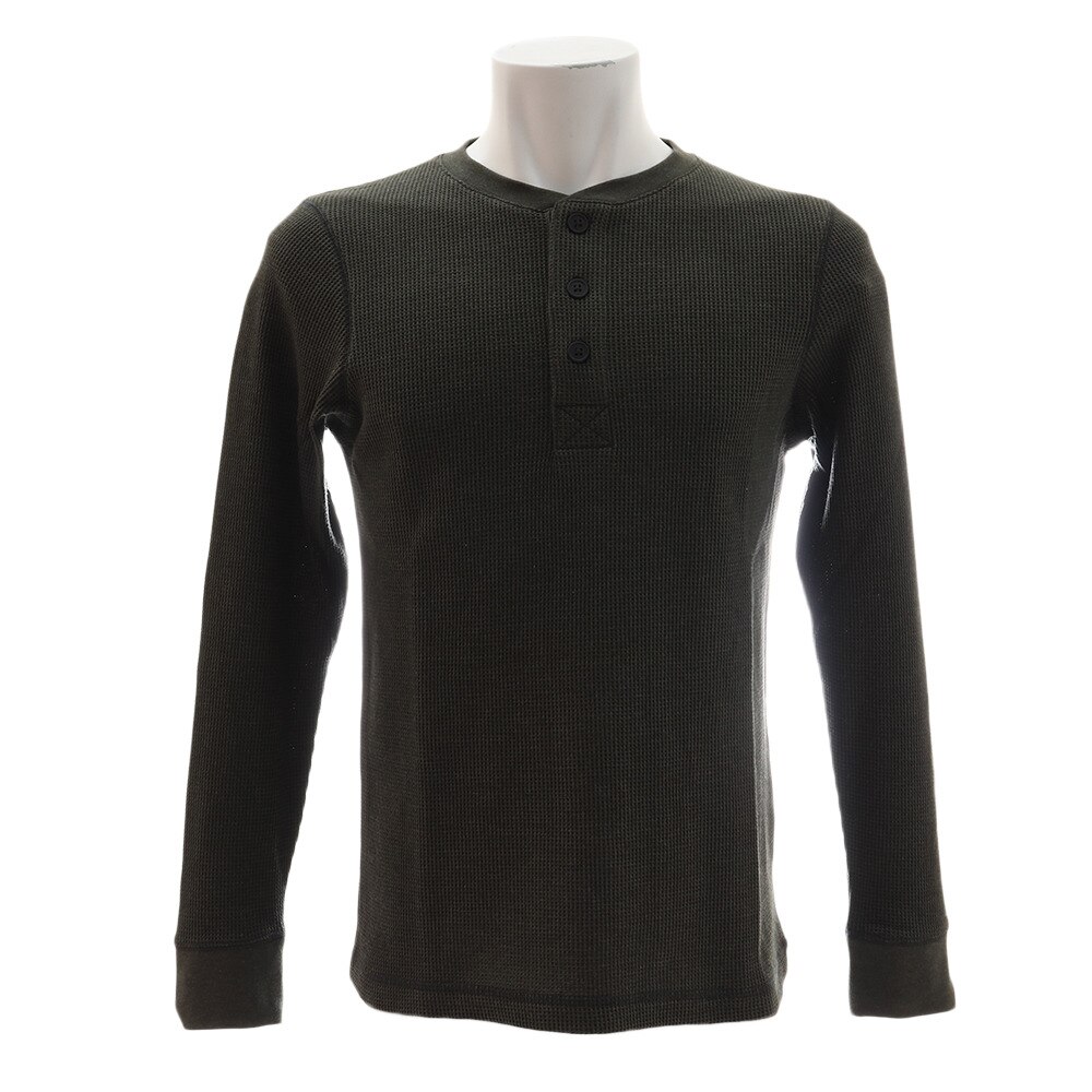  ワッフルヘンリーネックロングTシャツ 871PA9ES8768DGRN オンライン価格