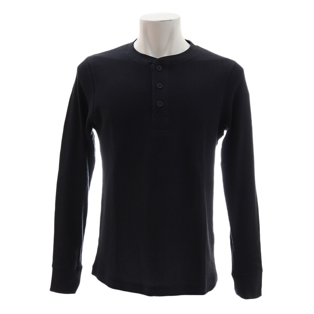  ワッフルヘンリーネックロングTシャツ 871PA9ES8768NVY オンライン価格