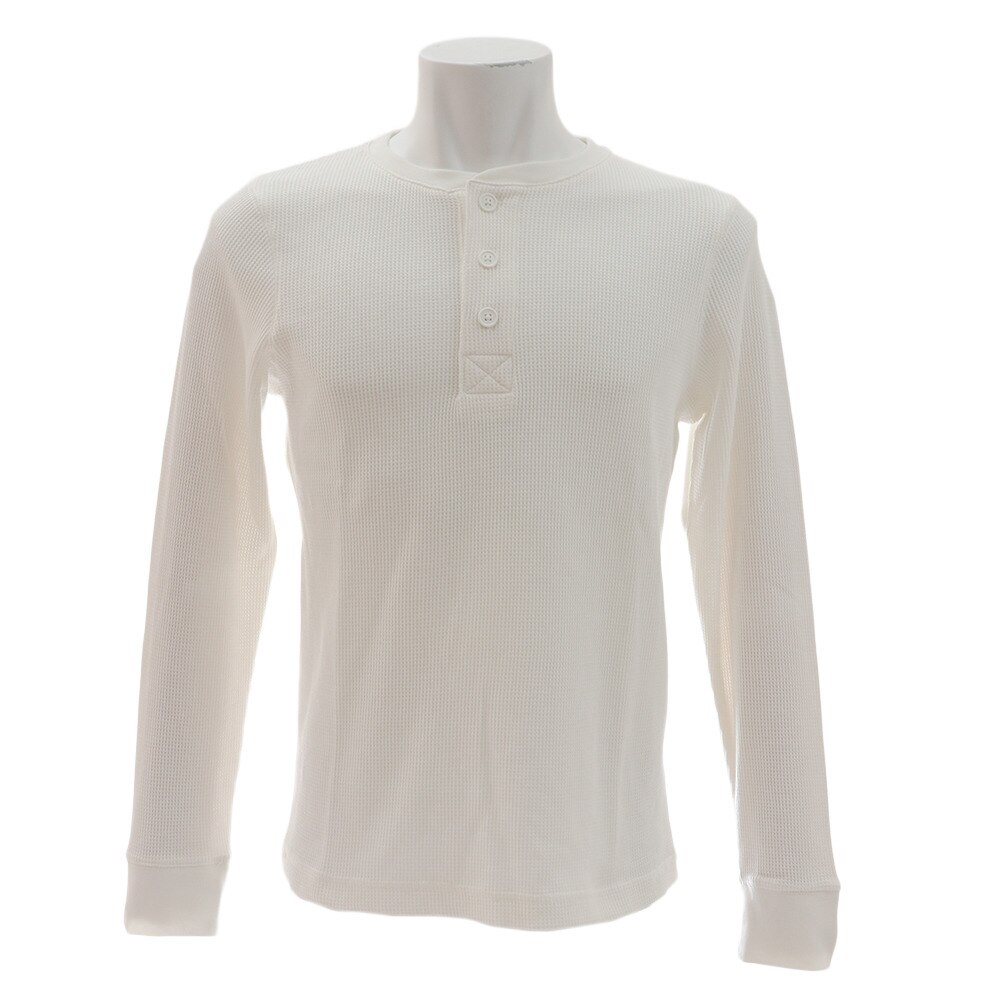  ワッフルヘンリーネックロングTシャツ 871PA9ES8768WHT オンライン価格