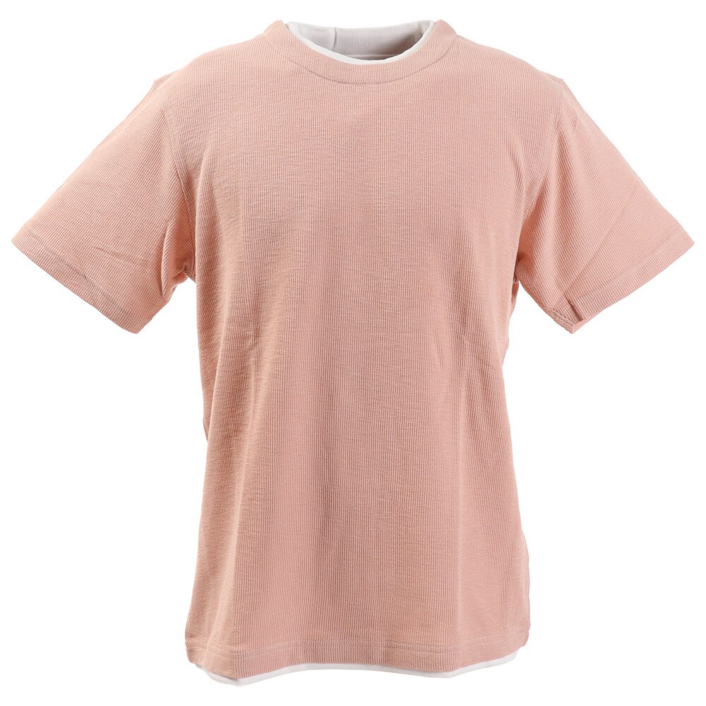  Tシャツ メンズ フェイクレイヤード 半袖 871PA0BGI3114PNK