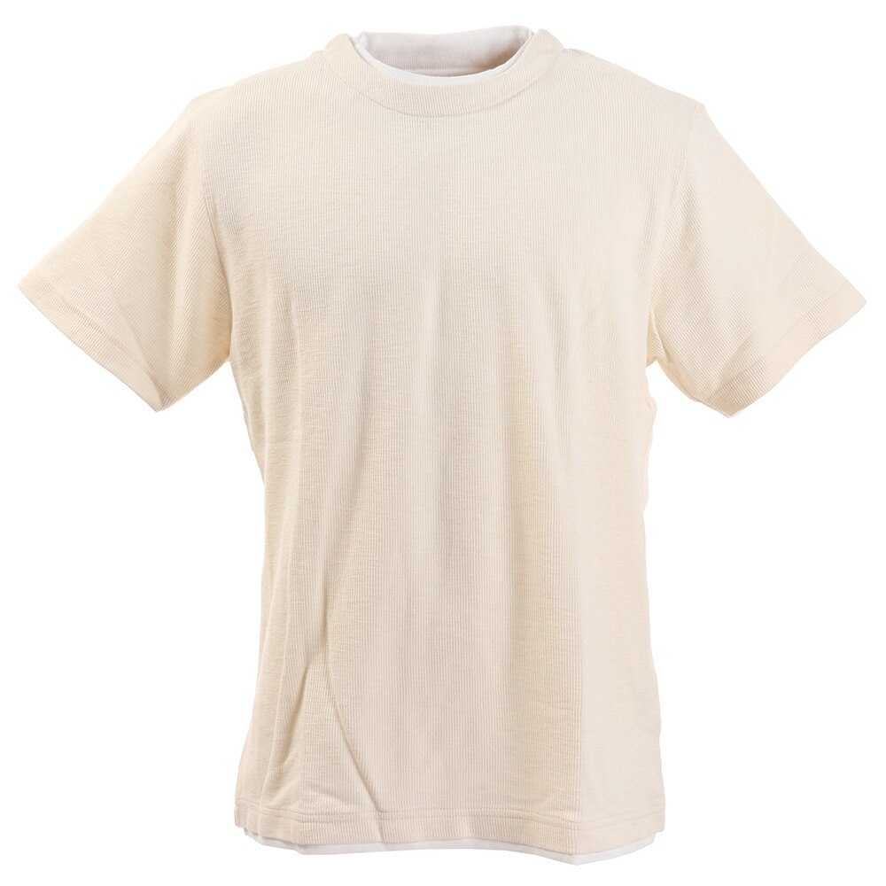  Tシャツ メンズ フェイクレイヤード 半袖 871PA0BGI3114WHT