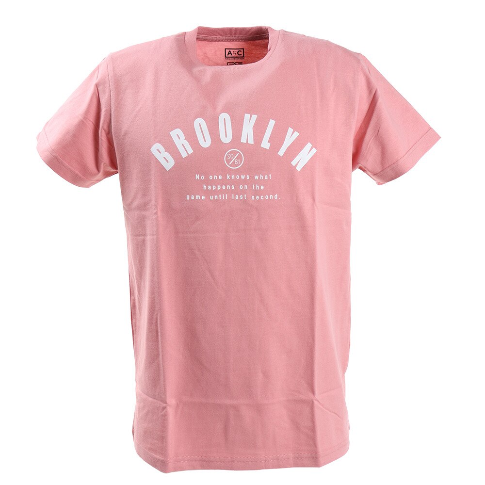  Tシャツ メンズ プリント 半袖 アーチ 871PA0BGI3121PNK