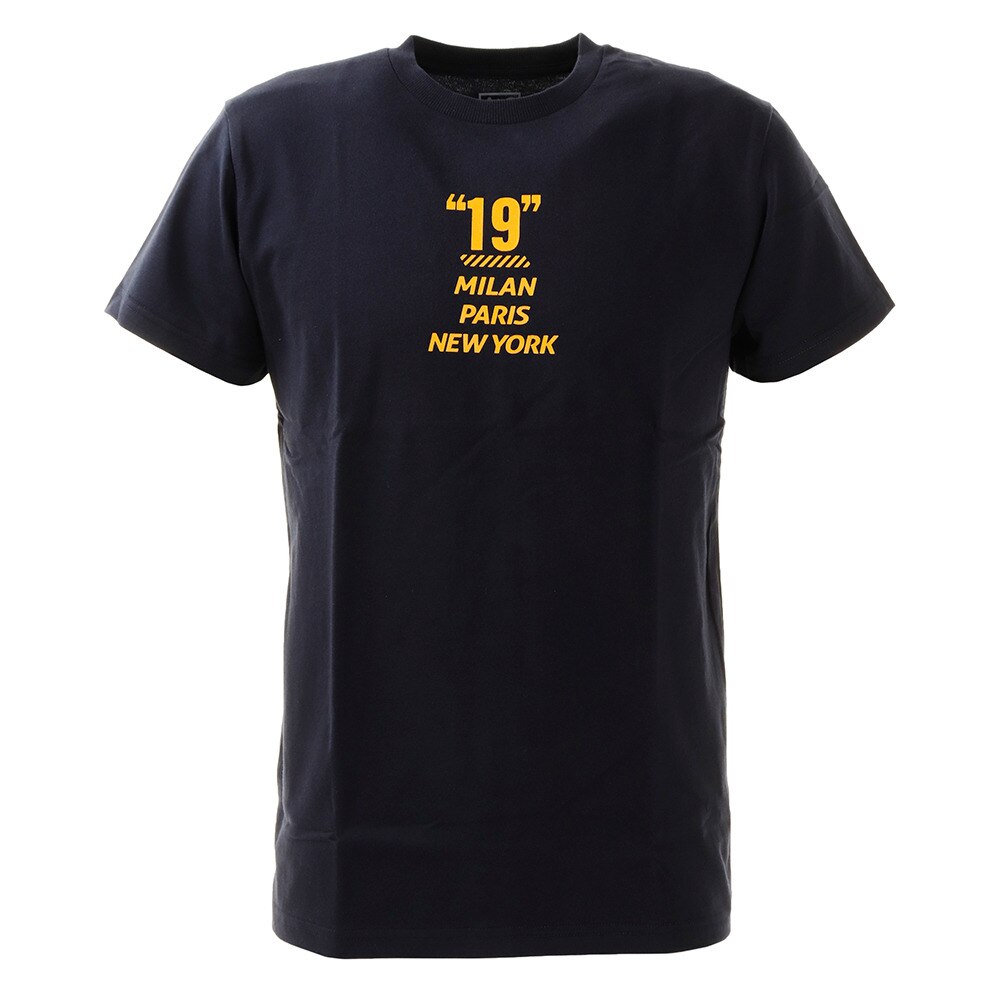  Tシャツ メンズ 19 プリント半袖 871PA0BGI3122NVY