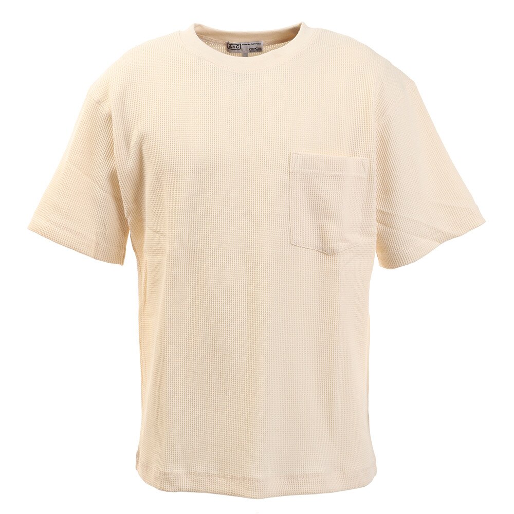  Tシャツ メンズ ワッフル半袖 871PA0ES3111OWHT