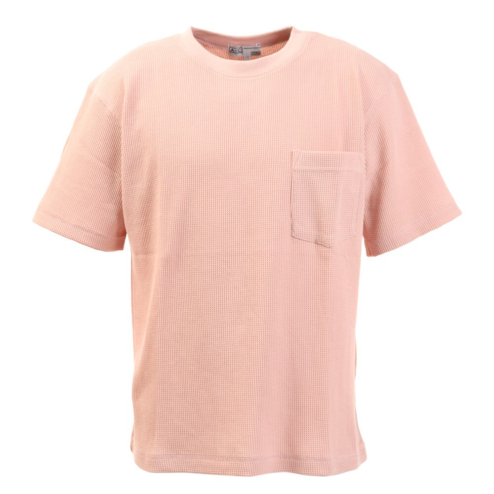  Tシャツ メンズ ワッフル半袖 871PA0ES3111PNK