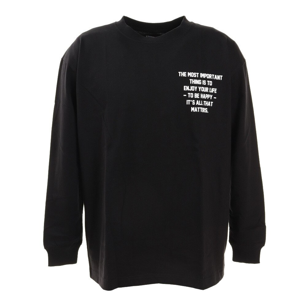  プリントBIG長袖Tシャツ 871PA0BGI7062BLK オンライン価格