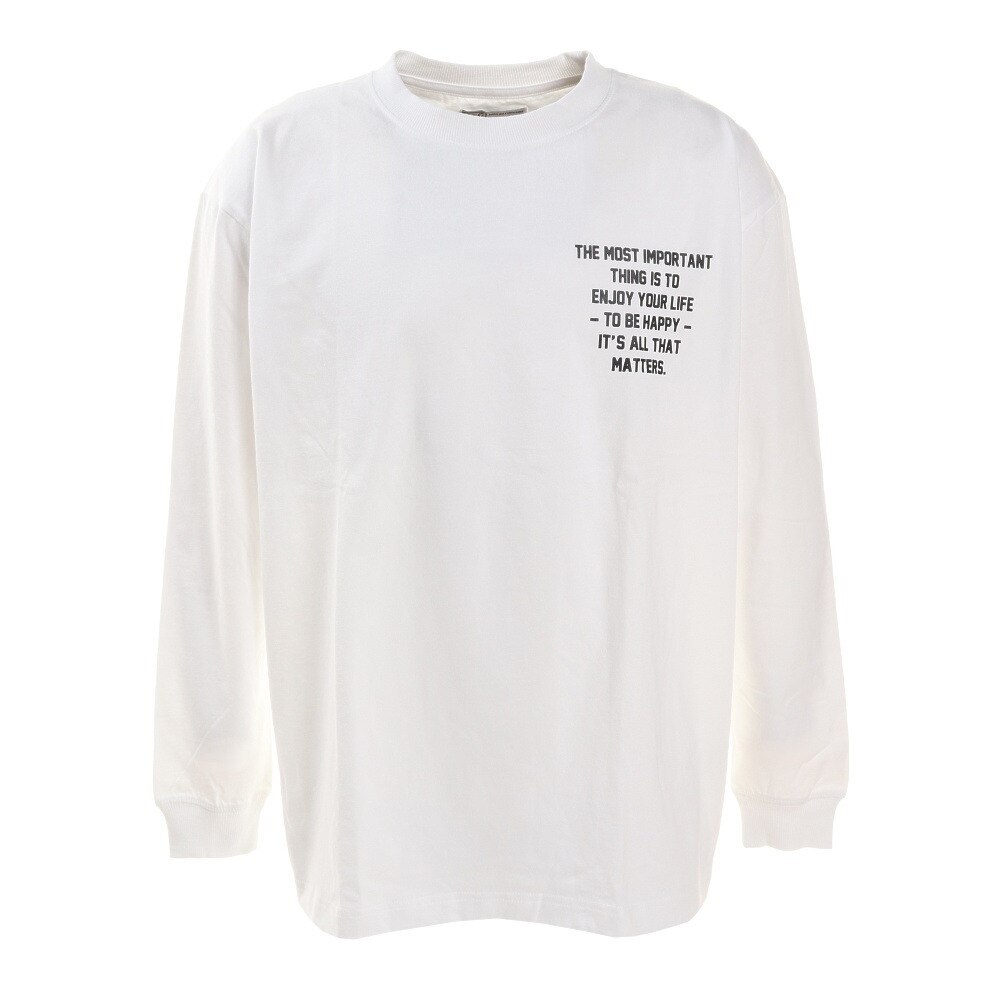  プリントBIG長袖Tシャツ 871PA0BGI7062WHT オンライン価格