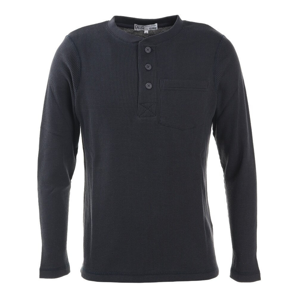 ワッフルヘンリーネックTシャツ 871PA0ES7076NVY オンライン価格