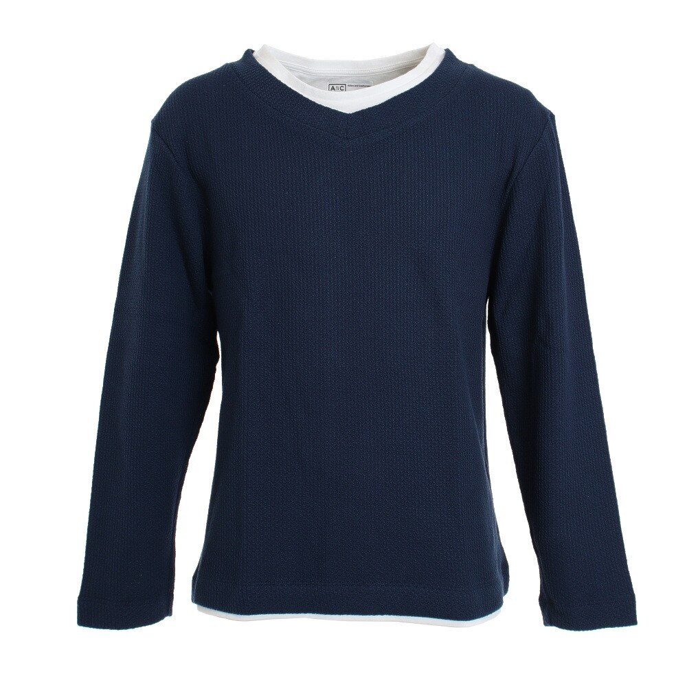 フェイクレイヤード ロングTシャツ 871PA0CG7064NVY オンライン価格