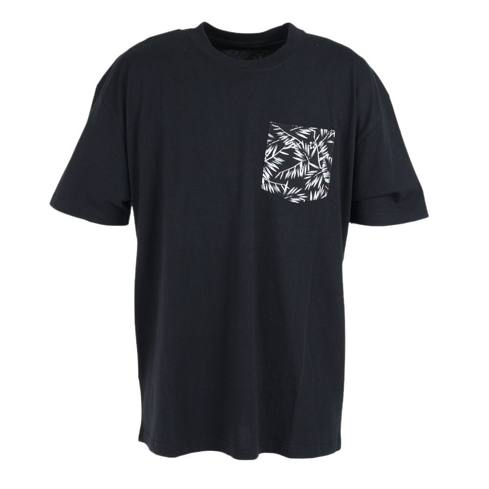  ポケット柄プリントTシャツ 871PA1CD6334BLK 半袖