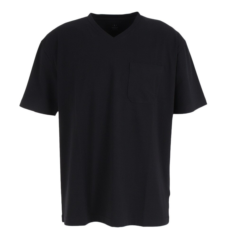  CVC半袖VネックTシャツ 871PA1ES6449BLK