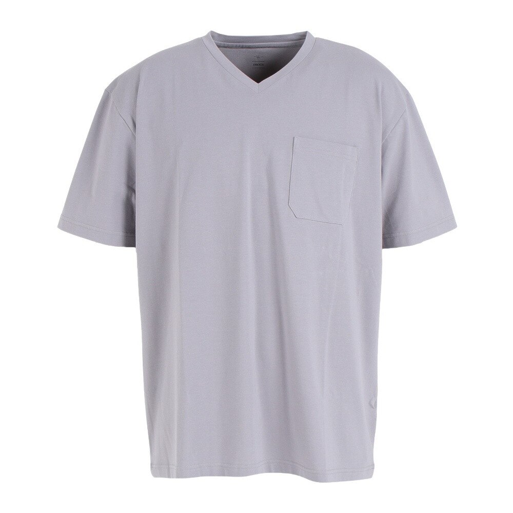  CVC半袖VネックTシャツ 871PA1ES6449GRY