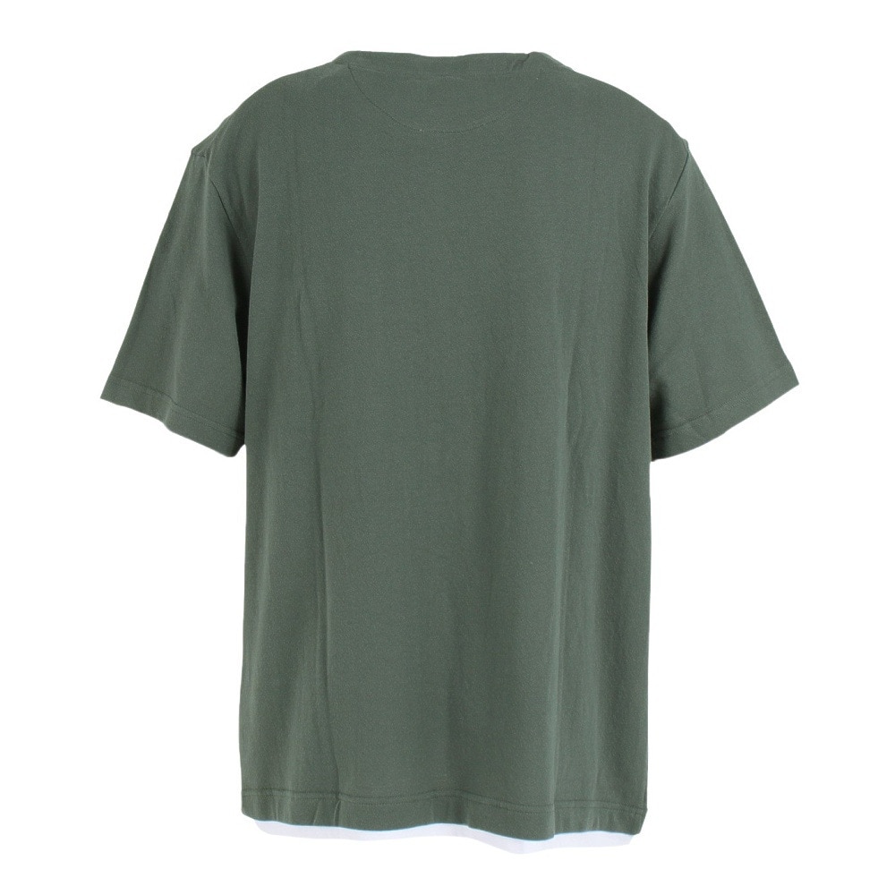 パフォーマンスギア｜Tシャツ メンズ 半袖 フェイクレイヤードクルーネックシャツ 871PA1CG6320GRN -  スポーツ用品はスーパースポーツゼビオ